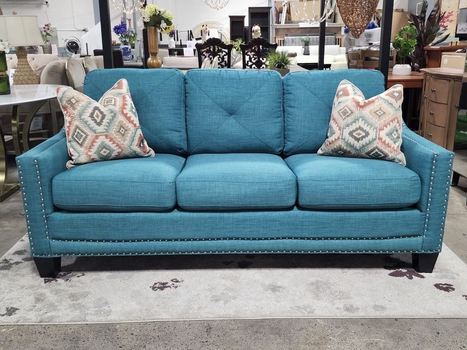 Lugent Teal Upholstered Sofa