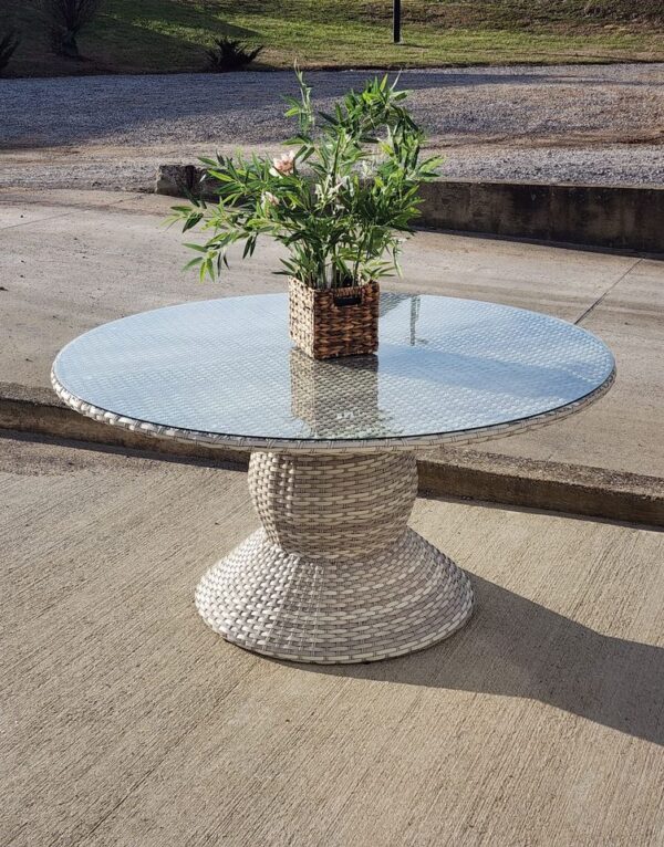 60" Outdoor Wicker Dining Table