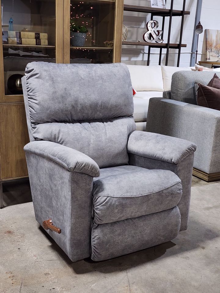 LaZBoy Charcoal Rocking Recliner