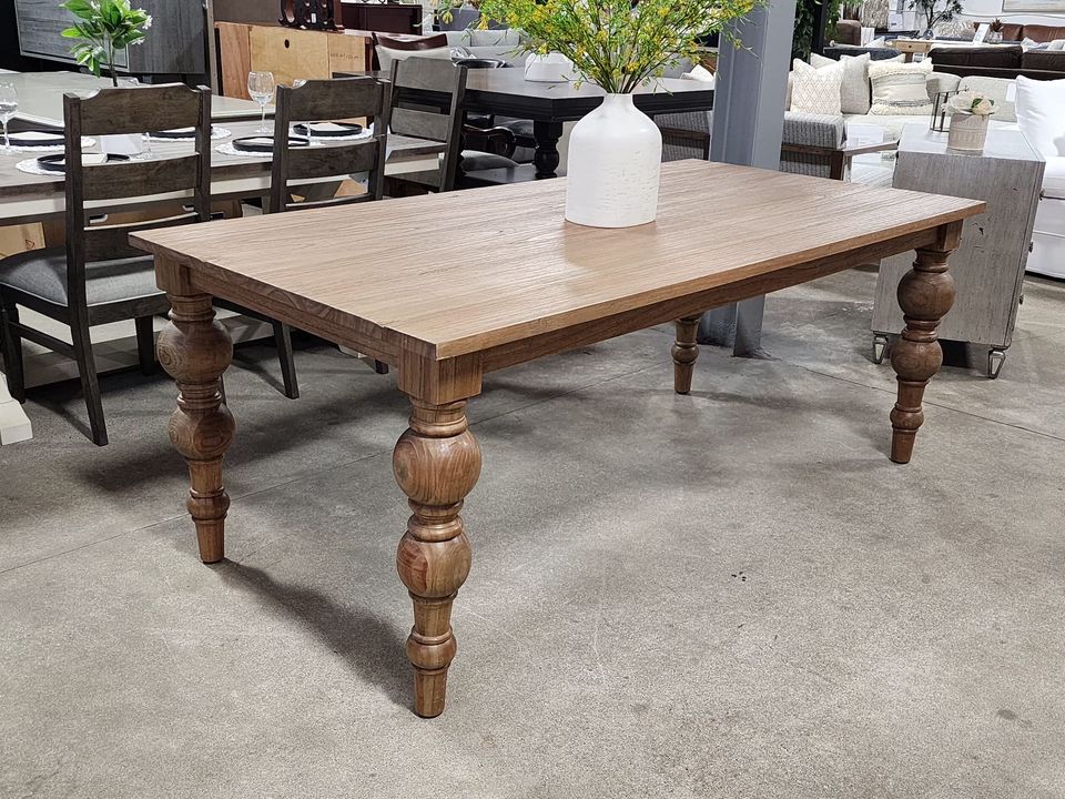 Theon Mindi Wood Carved Dining Table