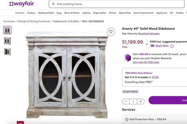 Anesty Mango Wood Accent Cabinet - Image 2