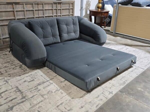 Velvet Convertible Sleeper Sofa - Image 2