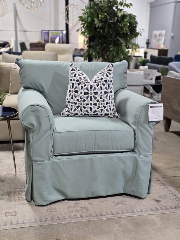 New! Set of 2 Amari Slipcovered Armchairs - Image 4