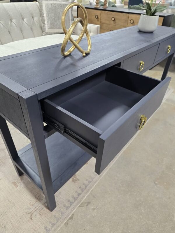 65" Elin Navy Console Table - Image 4