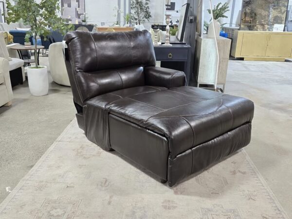 Catnapper Genuine Leather Chaise - Image 2