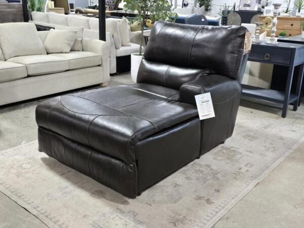 Catnapper Genuine Leather Chaise - Image 4