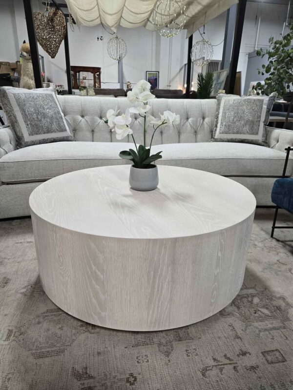 Taryn 42" Drum Coffee Table