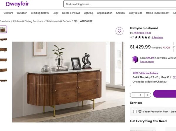 Dwayne Mango Wood Sideboard - Image 2