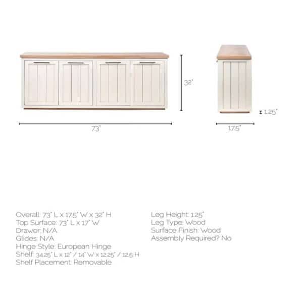 Bryden Solid Wood Sideboard - Image 4