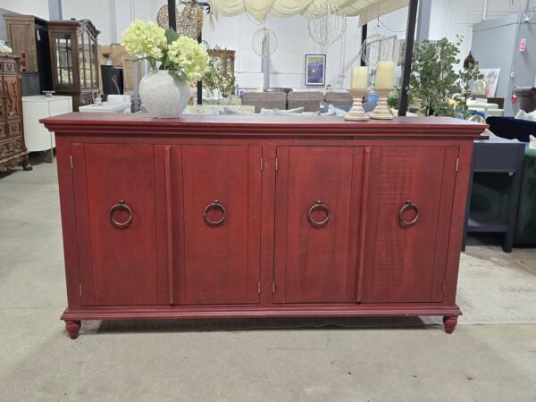Red Solid Wood Sideboard - Image 2