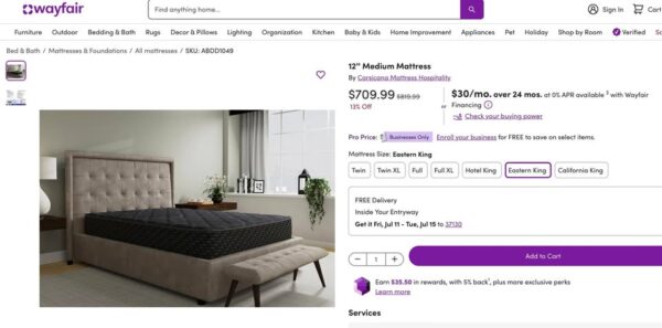 KING Huntington Plush 12" Mattress - Image 3