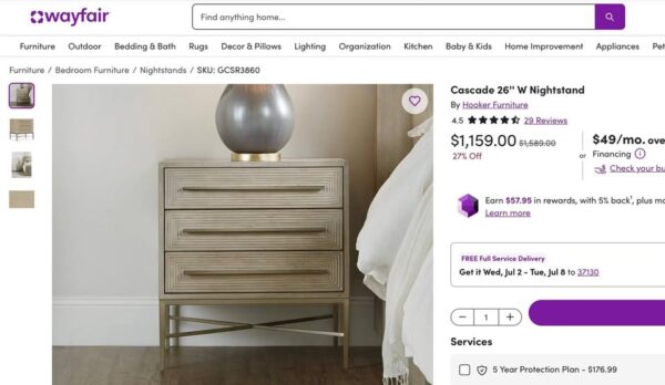 Hooker Furniture Cascade Nightstand - Image 4