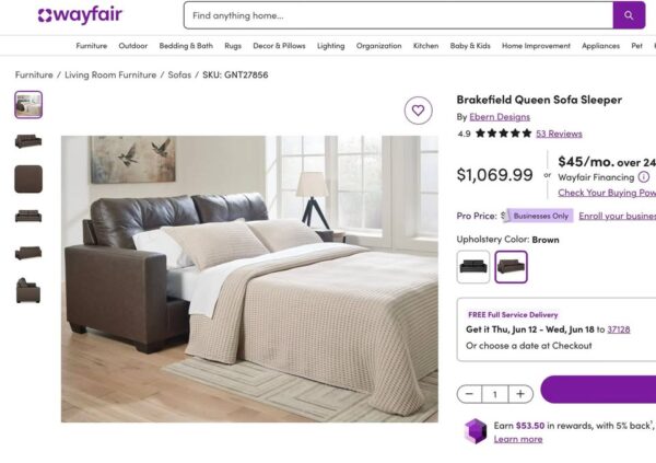Brakefield Queen Sofa Sleeper✨ - Image 4