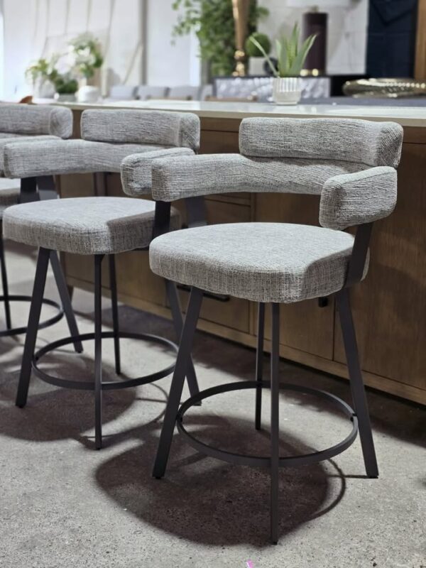 Set of 4 Swivel Counter Stools - Image 4