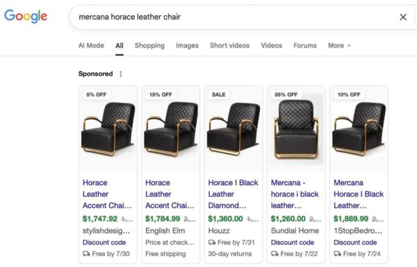 Horace Genuine Leather Accent Chair - Image 4