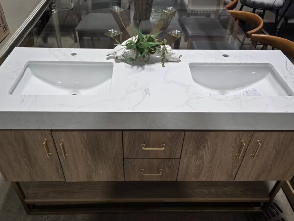 60" Double Bathroom Vanity - Image 2
