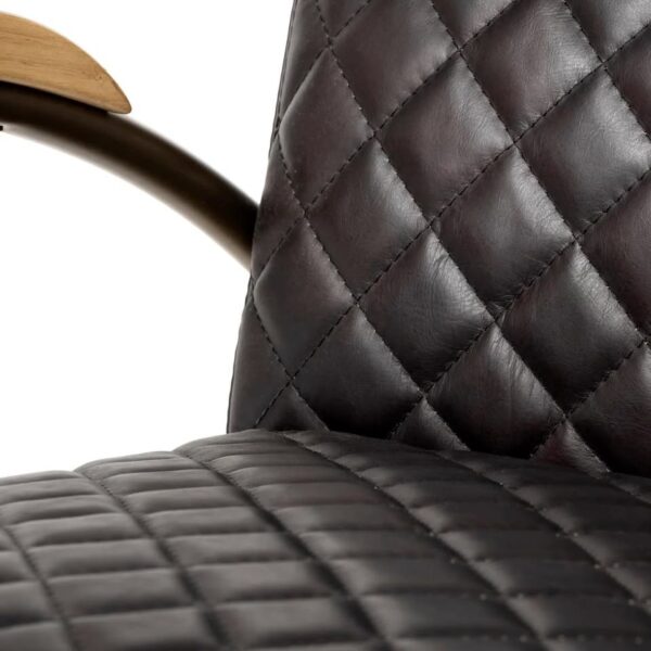 Horace Genuine Leather Accent Chair - Image 3