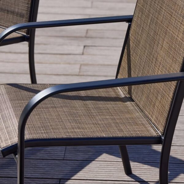 Set of 6 Outdoor Patio Dining Chairs - Image 2