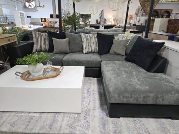 Two Toned L-Shape Sectional