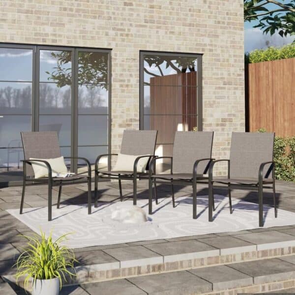 Set of 4 Outdoor Dining Chairs