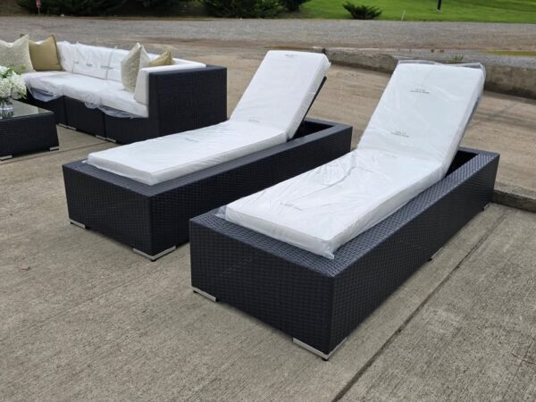 Barna 9-pc Wicker Outdoor Patio Set - Image 2