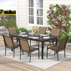 Set of 6 Outdoor Patio Dining Chairs