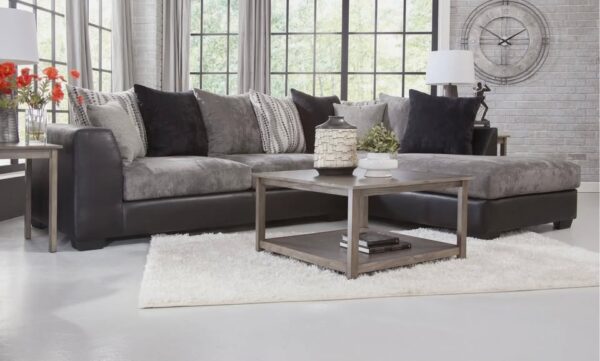 Two Toned L-Shape Sectional - Image 2