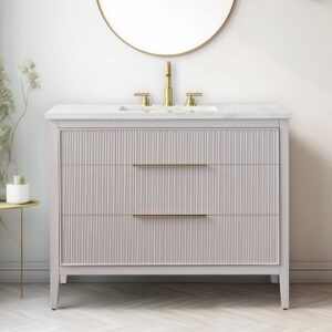 Egremt Fluted 42'' Bathroom Vanity