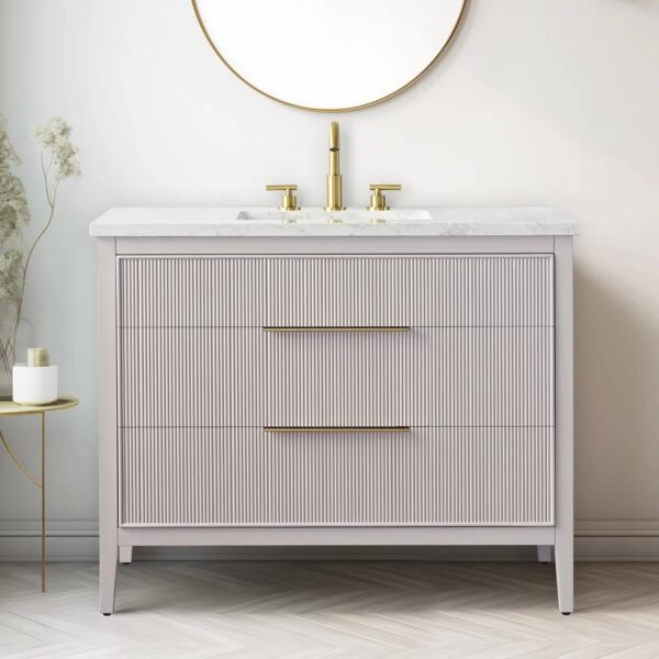 Egremt Fluted 42'' Bathroom Vanity