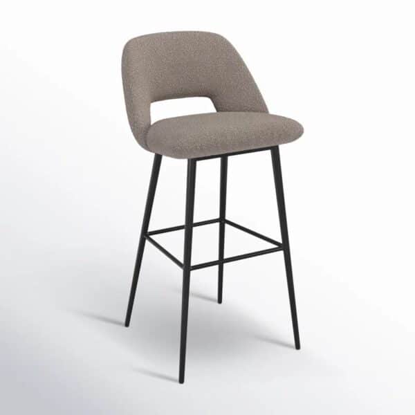 Set of 2 Valdez Boucle Barstools - Image 2