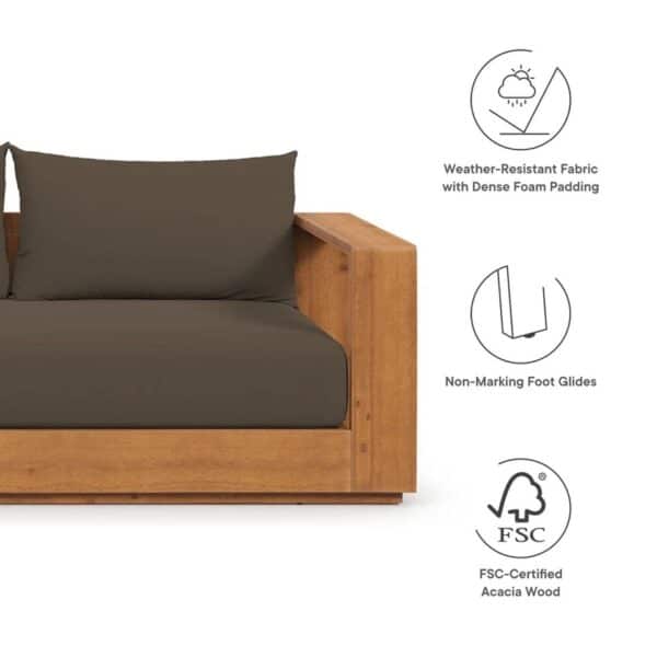 Brand New Solid Wood Outdoor Patio Sofa - Image 2
