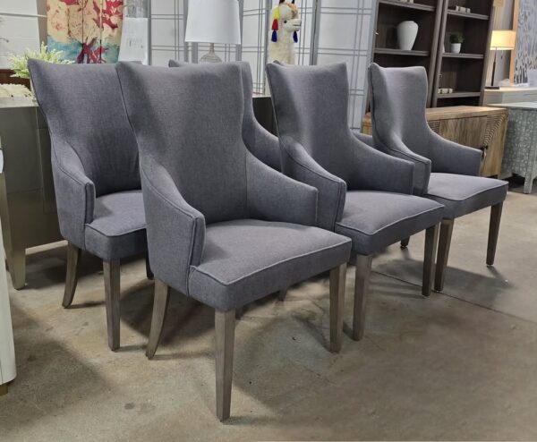 Set of 6 Charcoal Dining Chairs