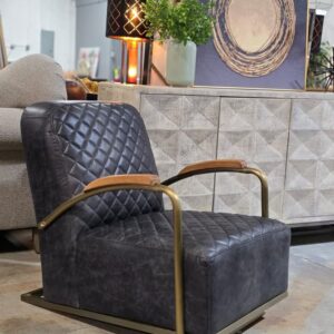 Horace Genuine Leather Accent Chair