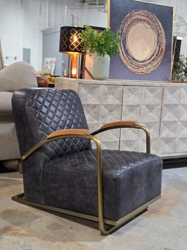 Horace Genuine Leather Accent Chair