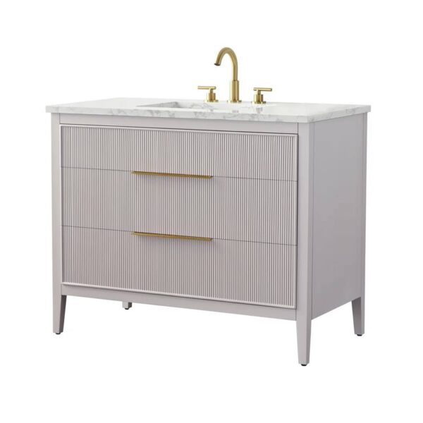 Egremt Fluted 42'' Bathroom Vanity - Image 2