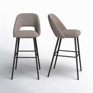 Set of 2 Valdez Boucle Barstools