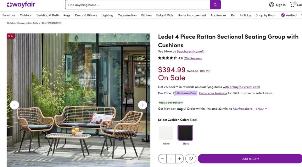 4-pc Outdoor Rattan Set - Image 4