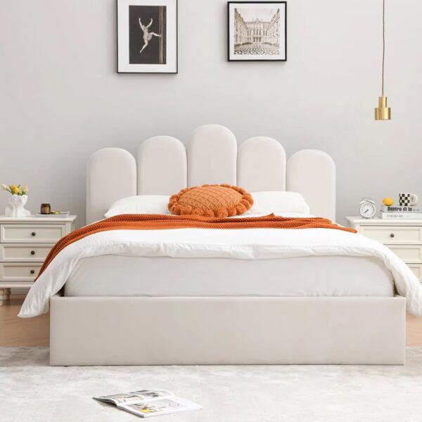 Queen Platform Lift Storage Bed - Image 4