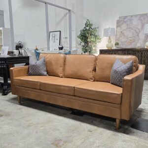 Cognac Leather Sofa