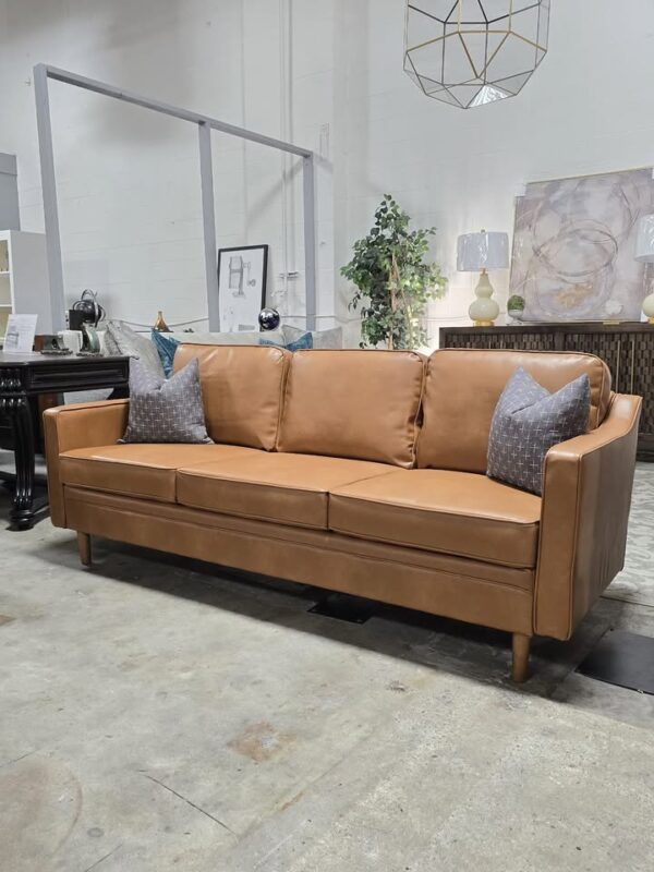 Cognac Leather Sofa