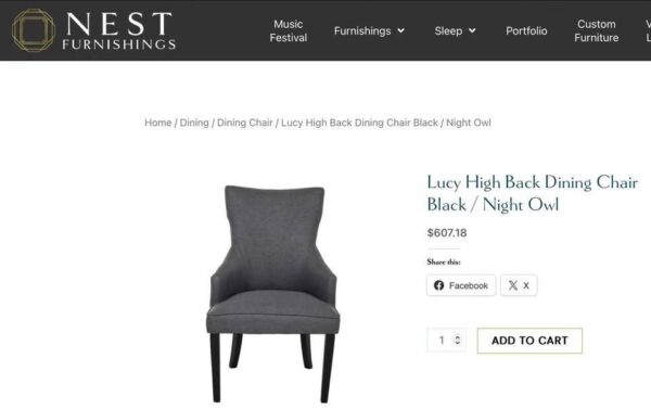 Set of 6 High Back Dining Chairs - Image 4