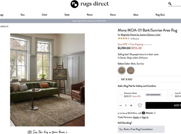 11' x 15' Magnolia Home By Joanna Gaines × Loloi - Image 7