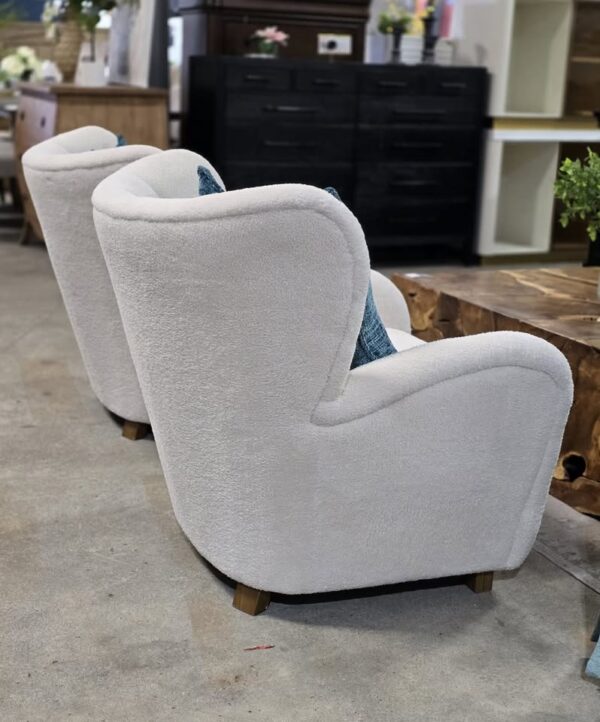 Set of 2 Lao Wingback Accent Chairs - Image 3