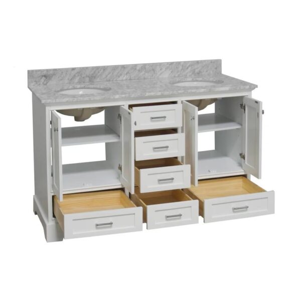 60" Larosa Double Bathroom Vanity - Image 3