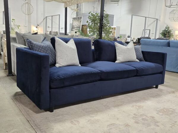 Navy Fleetwood 100" Sofa - Image 4