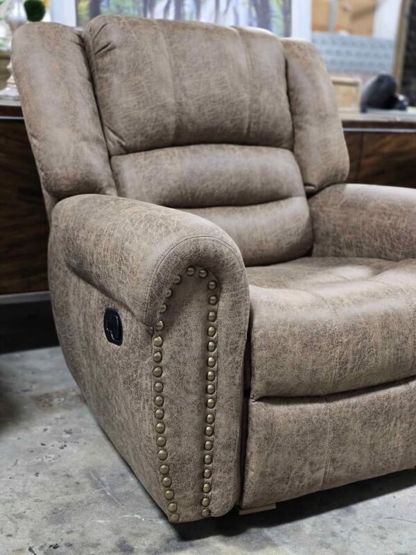 Brown Manual Rocker Recliner - Image 4