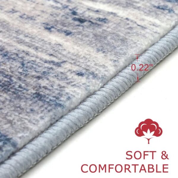 9' x 12' Abstract Machine Washable Rug - Image 4