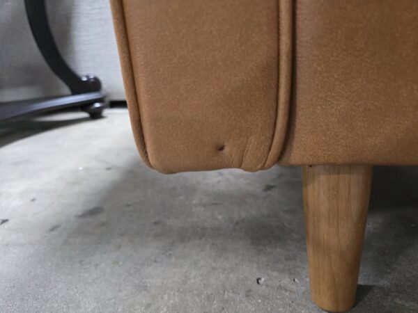 Cognac Leather Sofa - Image 3