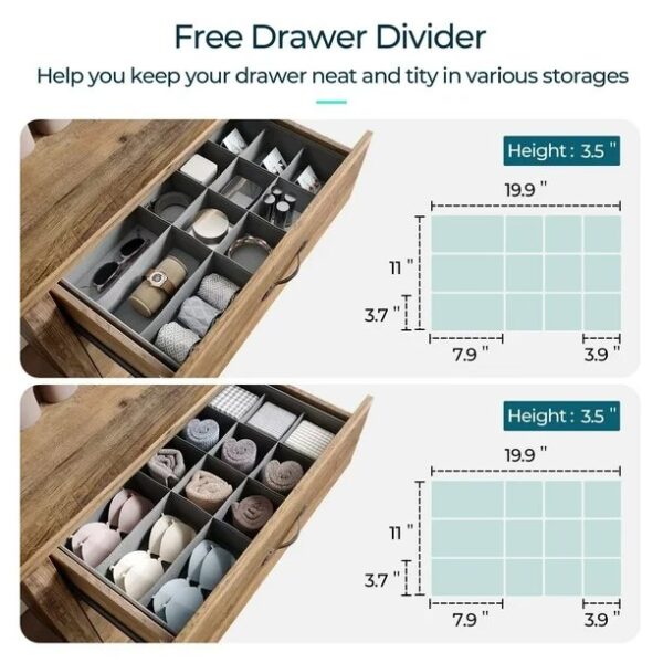 Brown 7 Drawer Dresser - Image 3