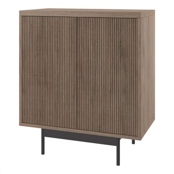 Grey 2-Door Accent Cabinet - Image 2